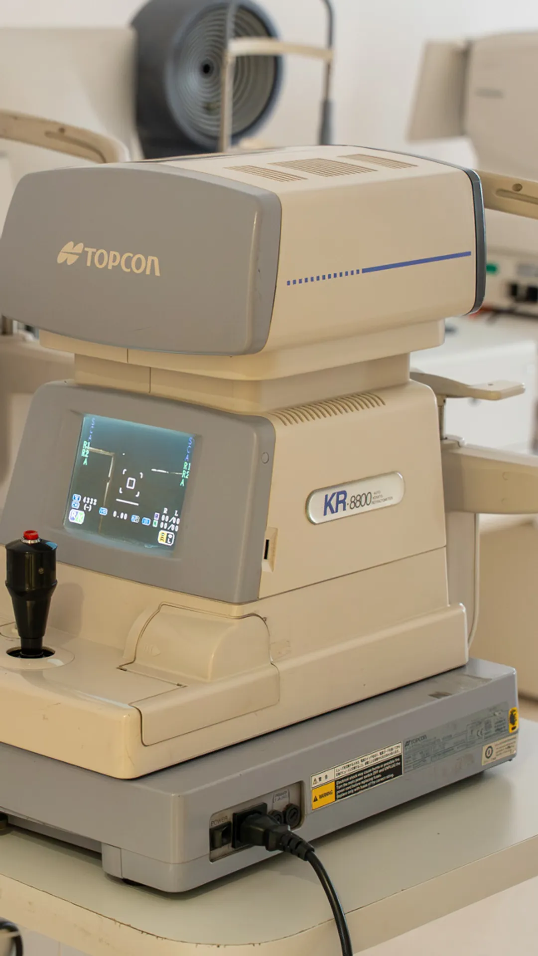 Measuring instruments on their tables in the examination room at the İstanbul clinic.